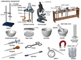 Glass laboratory equipment, Variety : Flask, Microscope, Tubes Bowl