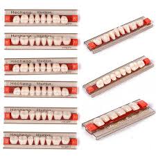 Non Polished acrylic teeth, Technics : Machine Made