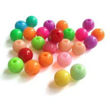 Non Polished Plastic Beads, Color : Black, Blue, Brown, Green, Pink, Red, Sky Blue, White