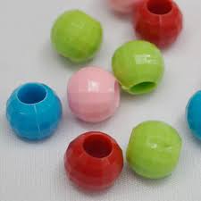 Non Polished Plain plastic beads, Packaging Type : Paper Box