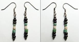 German Silver Stone Beaded Earring, Occasion : Party, Casual Wear