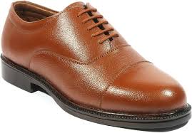 Pure Leather Police Brown Shoe, Certification : ISO 9001:2008 Certified