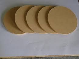 Non Polished Mango Wood Blank MDF Coasters, For Decoration Use, Hotel Use, Restaurant Use, Tableware