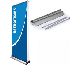 Rectangular HDPE Roll Up Stand, for Promotional Use, Pattern : Printed