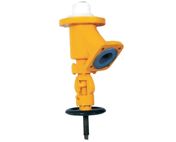 Teflon® PFA / FEP. Flush Bottom Valve