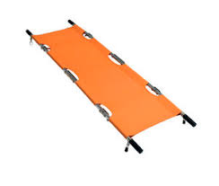 Manual Aluminium Folding Stretcher, for Clinic, Hospital, Color : Black, Blue, Brown, Orange