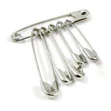 Polished steel safety pins, for Clothing, Feature : Corrosion Proof, Durable, Easy To Fit, High Strength