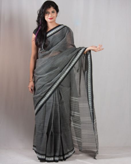 Cotton saree, for Anti-Wrinkle, Dry Cleaning, Easy Wash, Shrink-Resistant, Technics : Embroidery Work