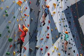 Fiber climbing wall, Color : Green, Pink, Red, Yellow