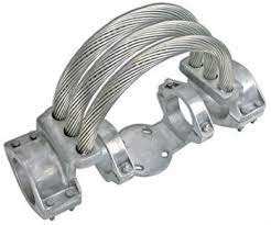 Aluminium Bus Support Clamps, for Overhead Transmission Line, Color : Silver