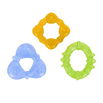 Plastic Plain baby teether, Shape : Round, Square