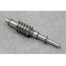 Cylendrical Alloy Steel Worm Shaft, for Industrial, Color : Metalic Silver, Shiny Silver, Silver