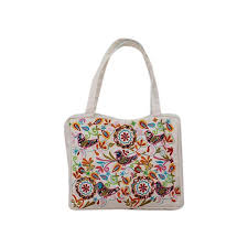 Embroidered Cotton Bags, for College, Office, School, Feature : Attractive Designs, Good Quality