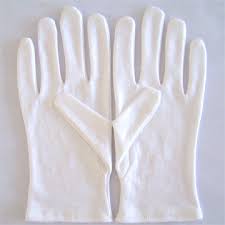 White Hosiery Hand Glove