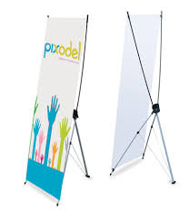 Polyester Printed x banner, Feature : Easy To Carry, Easy To Fold