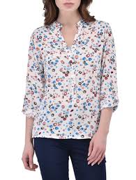 Checked Floral Cotton Top, Size : M, S, XL, XXL