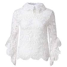 White Lace Shirt, Size : M, XL, XXL
