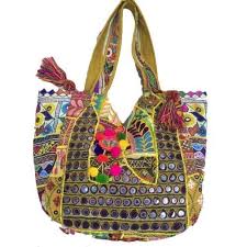 Cotton handicrafts bags, for Office, Party, Shopping, Feature : Attractive Pattern, Colorful, Fashionable