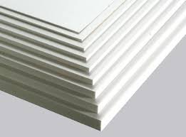 Rectangular Non Polished White PVC Board, for Advertising, Building, Furniture, Pattern : Plain