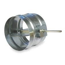 Circular Polished Aluminium Volume Control Dampers, For Pressure Adjustment, Ventilation, Color : Black-grey