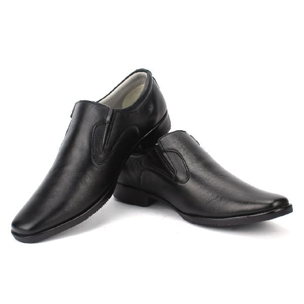 Men's Forever Leathers Black Shoe(FL-173)