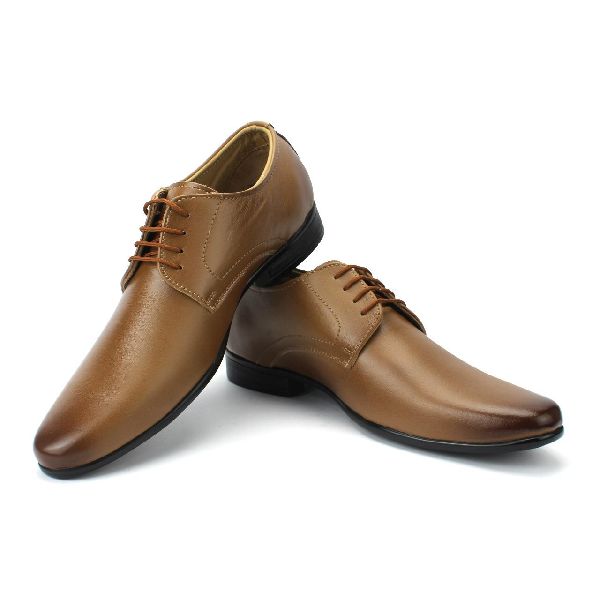 Men's Forever Leathers Party Wear Shoes(FL-186), Color : Light Brown, Light Yellow