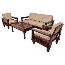 Non Polished Plain Bamboo wooden sofa set, Feature : Accurate Dimension, Attractive Designs, High Strength