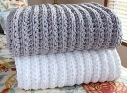 Rectangular crochet blanket, for Airplane, Bath, Home, Hospital, Hotel, Military, Travel