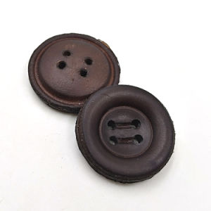 Rectangular Non Polished leather buttons, for Garments, Pattern : Check, Plain