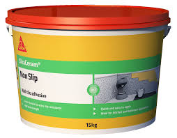 TILE ADHESIVE SIKA, Color : White, Grey