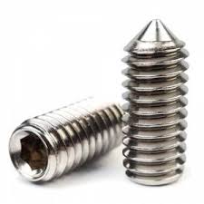 Socket Set Screws Cone Point, for Fittings Use, Color : Black, Brownish, Grey Silver, Yellow