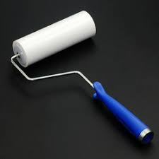Neoprene Rubber Whiteon Sticky Roller, for Lamination, Packaging, Paper, Plastic, Printing, Sheet, Textile