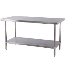Non Polished Stainless steel Table, Shape : Rectangular, Round, Square
