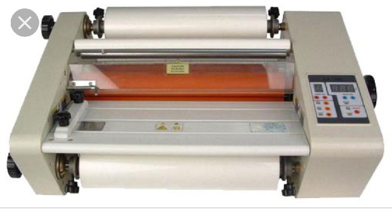 Mild Steel Electric Paper Lamination Machine, for Industrial, Power : 220v