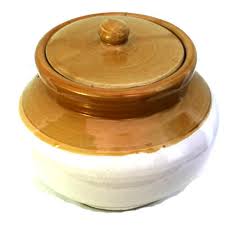 Creamic Pickle Ceramic Jar, Shape : Round