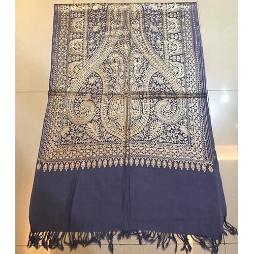 Designer Pashmina Kashmiri Silk Embroidered Stole, Technics : Handloom, Machine Made