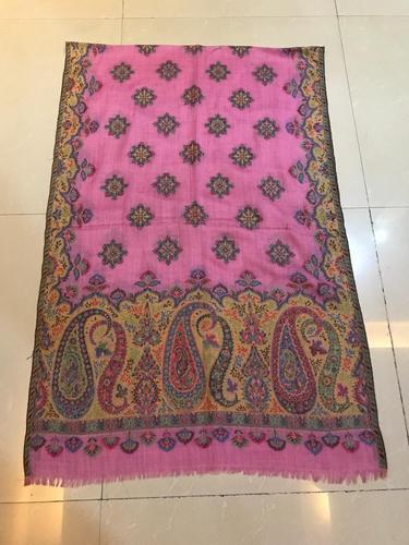 Pashmina Pink Embroidered Stole, Technics : Attractive Pattern