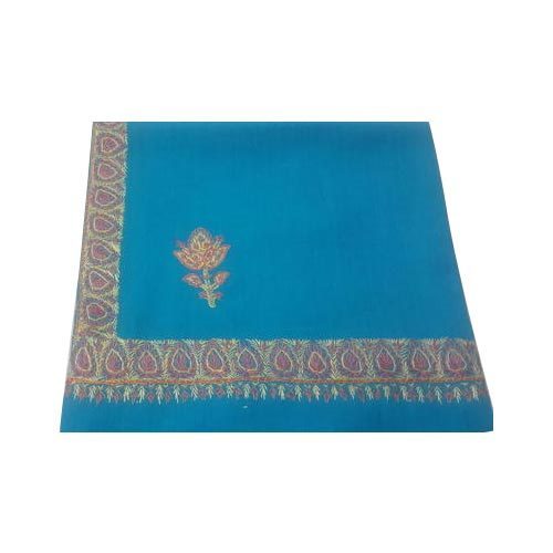 Sky Blue Woolen Kashmiri Shawl