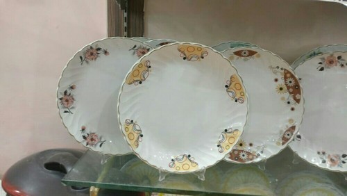 Stoneware crockery, Color : white with prints