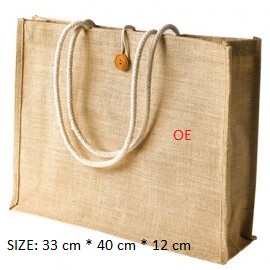 Jute Fancy Bags, Size : 33x40x12 cm