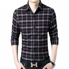 Collar Neck Mens Checks Shirts, Packaging Type : Poly Bags, Corrugated Boxes