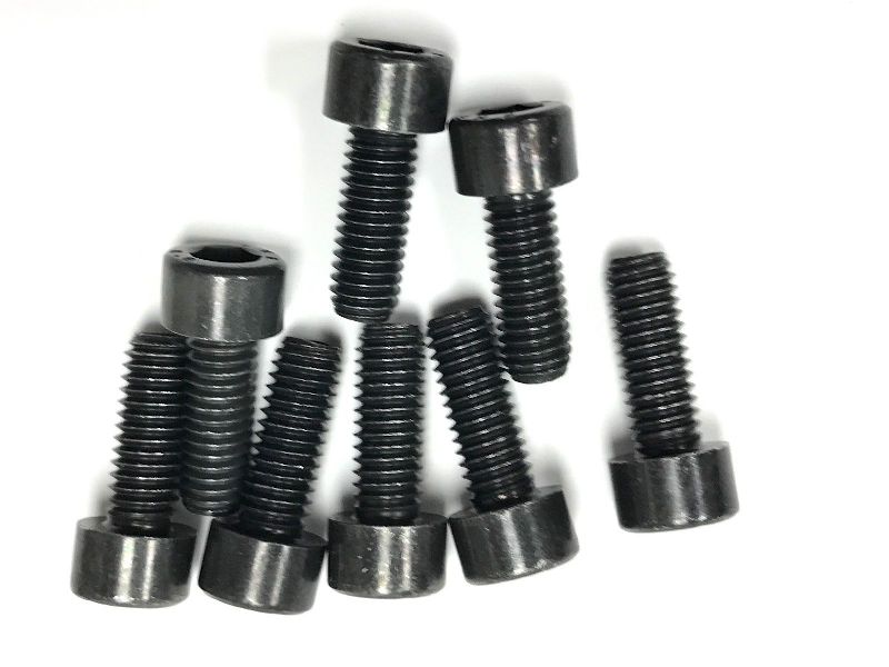 Round Polished Carbon Steel M8x16mm Allen Bolts, for Fittings, Color : Black, Grey, Metallic, Silver