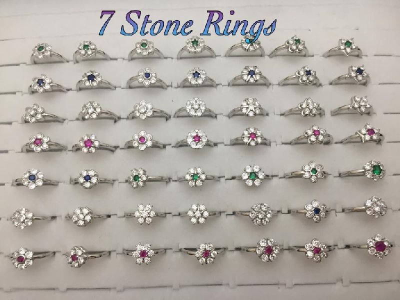 7 Stone Ring, Feature : Attractive Designs, Fine Finishing, Light Weight