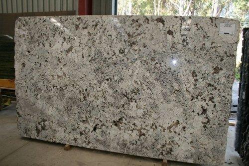 Polished Alaska White Granite Slab