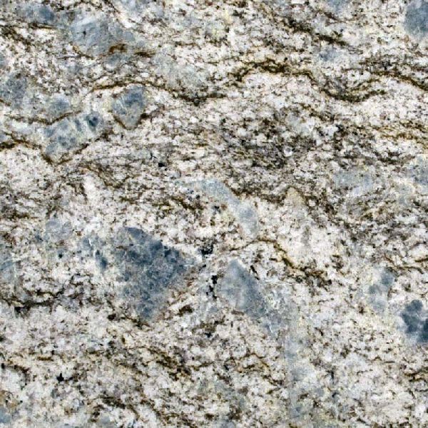 Bush Hammered Blue Flower Granite Slab