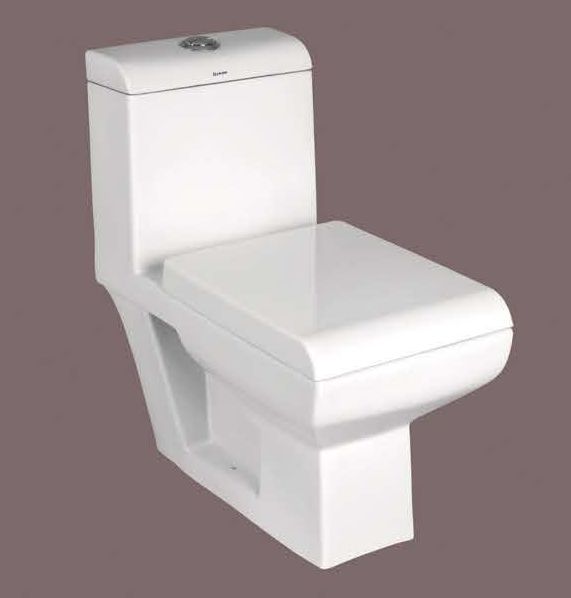 Silvenia One Piece Toilet Seat, Size : 355x675x715 mm