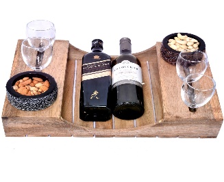 Plain Wood Wine Tray, Shape : Rectangular