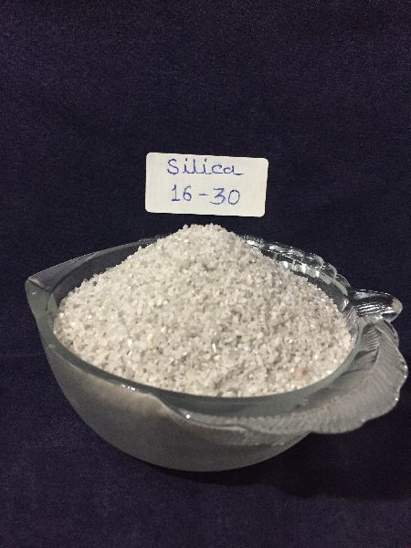 Silica Sand 16-30, for Ceramic Industry, Concreting, Filtration, Paving, Slabbing, Purity : 99%