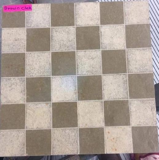 Square Brown Check Kota Stone Tiles, for Bathroom, House, Kitchen, etc, Pattern : Checked