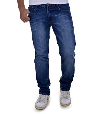 regular blue jeans